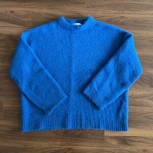 Oak + Fort Oversized Blue Sweater